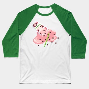 Pink Boba Spill Baseball T-Shirt